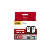 Canon PG Color Printer Cartridge with PG-243 pigment black ink, CL-244 dye-based color ink, Black, 1287C006, 1 Pack