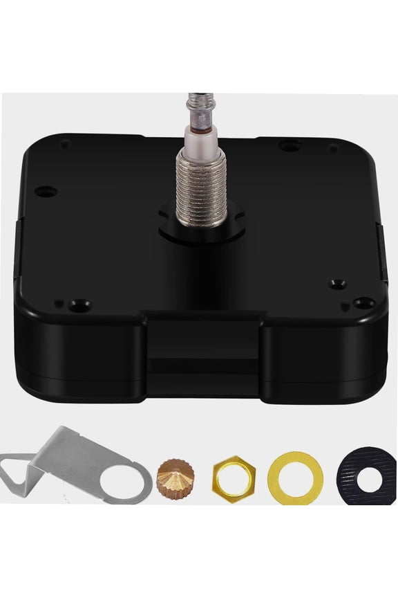 12888 Quartz Clock Movement Replacement, High Torque I Shaft, Battery Operated DIY Wall Clock, 23/64 Inch Maximum Dial Thickness, Thread Length: 30/64 inch, (WT-12888-I Series, No Hands)