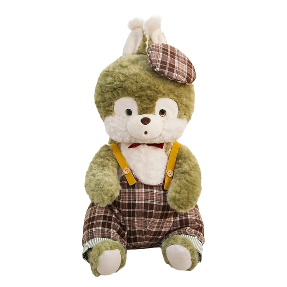 128Cm Squirrel Plush Toy, A Cute And Cuddly Stuffed Animal With Grid Skirt Design, No Brand Label, Soft Plush Material, Realistic Squirrel Features For Maximum Comfort, Ideal