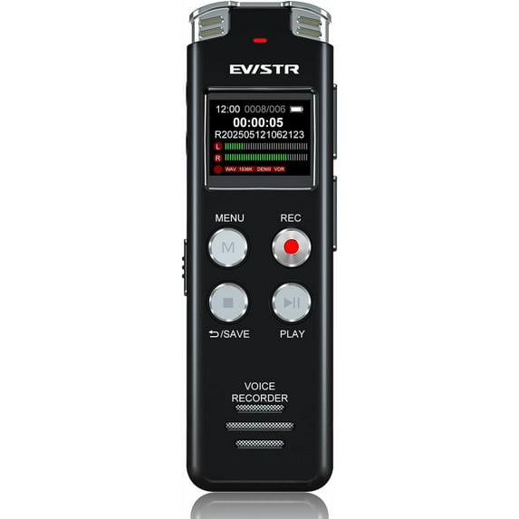 128GB Digital Voice Recorder Voice Activated Recorder with Playback - Upgraded Tape Recorder for Lectures, Meetings, Interviews, Audio Recorder USB Charge, MP3