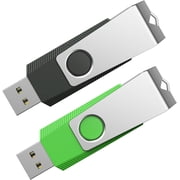 128GB Flash Drive 2 Pack Thumb Drive Zip Drive TOPESEL USB 2.0 Memory Stick with Keychain