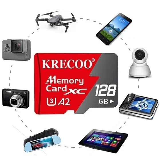 128GB Memory Card High Speed 128G Micro SD Ultra Class 10 Mini SD Card for Smartphone