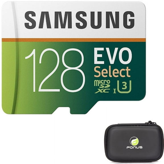 128GB Memory Card w Carry Case for Nokia G50/G10/G20 - Samsung Evo High Speed MicroSD Class 10 MicroSDXC, Hard Cover for Nokia G50/G10/G20