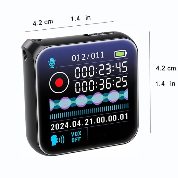 128GB Mini Recorder Device, Digital Voice Recorder With Playback, Small Voice Recorder Device With Noice Reduction, Password Audio Recorder For Interview Compatible With Phone/PC