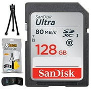 128GB SD Memory Card (High-Speed) + Xtech Starter Kit for Canon Cameras including Canon Powershot SX730 HS, SX620 HS, SX720 HS, SX710 HS, SX610 HS, G9 X Mark II, G7 X Mark II, SX540 HS, SX420 HS