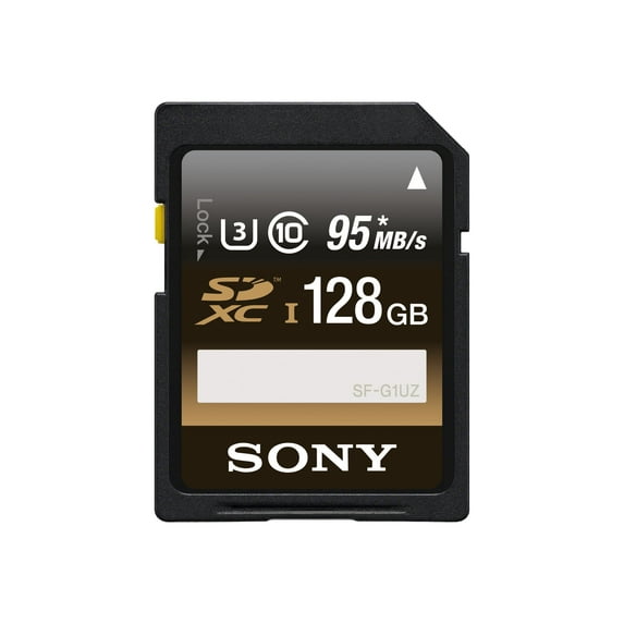 Sony 128GB High Performance Class 10 UHS-1/U3 SDXC up to 95MB/s Memory Card (SFG1UZ/TQN)