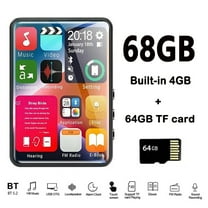 128GB Support MP3 Player 2.4 Inch Touch Screen Black Hifi Bluetooth Lossless Audio Recorder FM Radio Mp4 Video Player Ebook