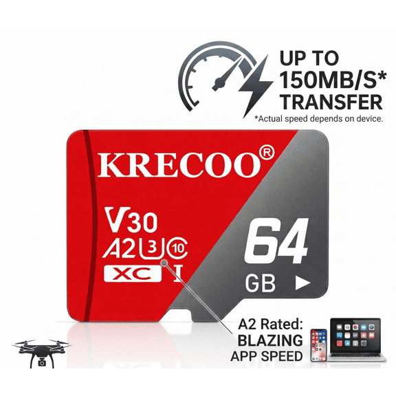 128GB TF Flash Micro SD Memory Card UHS-1 Class 10 U3 4K for Card & Phone & Camera