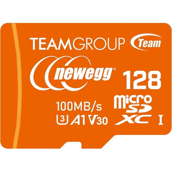 NEWEGG microSDXC A1 Card, Read Speed up to 100 MB/s, 128GB for Cameras, Drons, and Android Smartphones, 4K UHD U3 V30, TUSDX128GIV30A172
