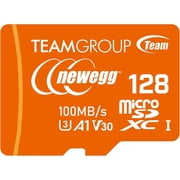 NEWEGG microSDXC A1 Card, Read Speed up to 100 MB/s, 128GB for Cameras, Drons, and Android Smartphones, 4K UHD U3 V30, TUSDX128GIV30A172