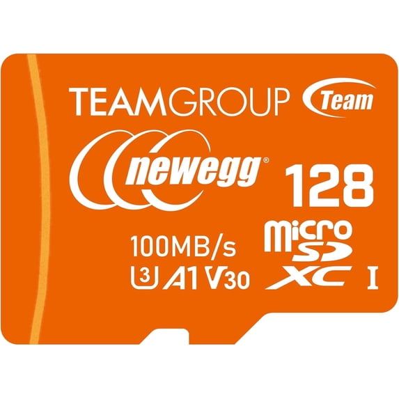 NEWEGG microSDXC A1 Card, Read Speed up to 100 MB/s, 128GB for Cameras, Drons, and Android Smartphones, 4K UHD U3 V30, TUSDX128GIV30A172