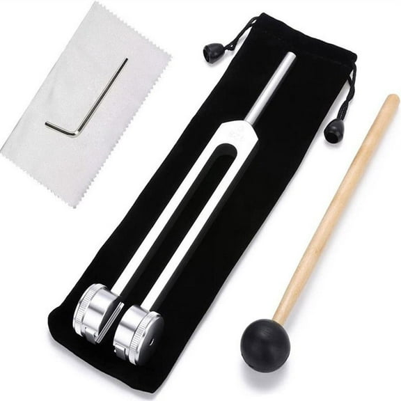 128Hz Tuning Fork for Sound Therapy, Aluminum Alloy, 8.5 x 1.7 x 2.4 Inches