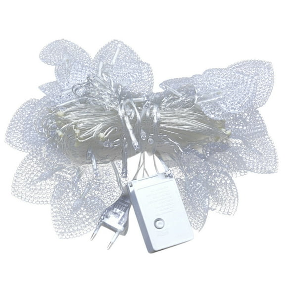 128LED Lover Heart Curtain Lights Party Wedding Outdoor Garden Decor Lamp