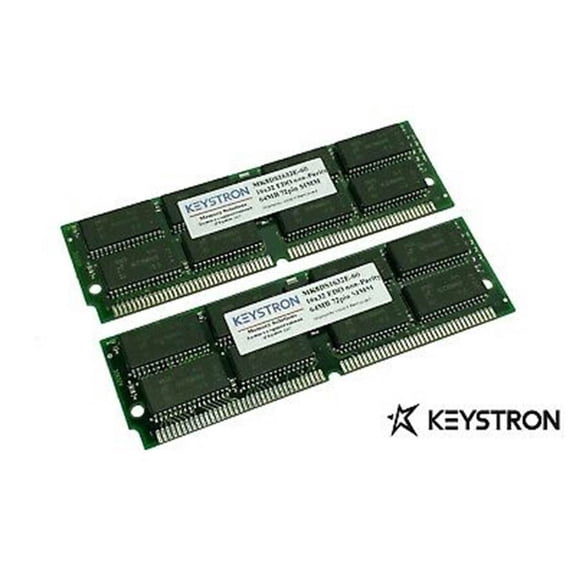 128MB 2x 64MB EDO DRAM SIMM 72p Memory RAM 72pin 16x4 ICs 60ns non-Parity