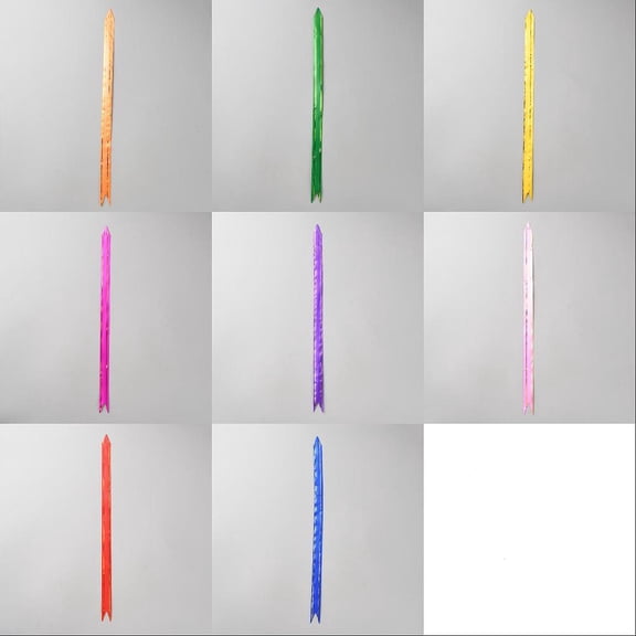 128Pcs 8 Colors PP Flower Pull Bows Gift Ribbon For Wedding Birthday Party Decoration Mixed Color 350x17x0.4mm 16pcs/color