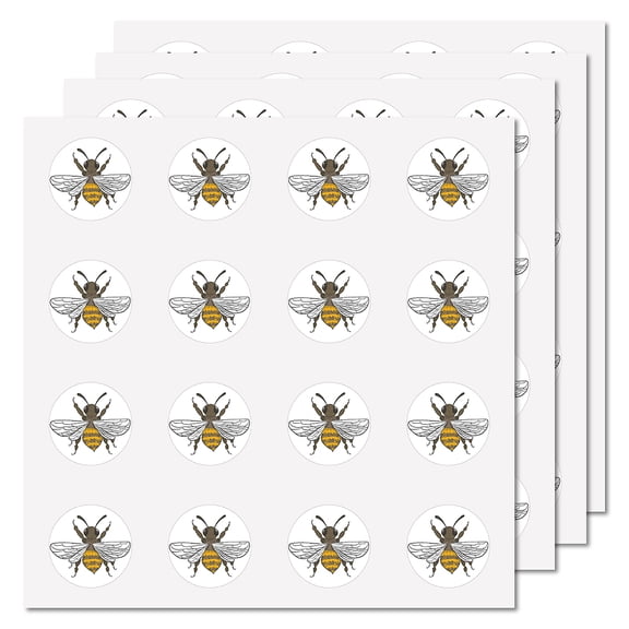 128Pcs Bumble Bee Stickers Planner Stickers Self-Adhesive Decals Waterproof DIY for Crafts Water Bottles one Laptop Guitar Scrapbooking Party Adults