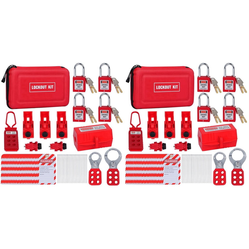 Multiple Padlocks Adapter 128X Locking Tag Kit Hasps, Clamps and Universal Multi-Pole Circuit ...