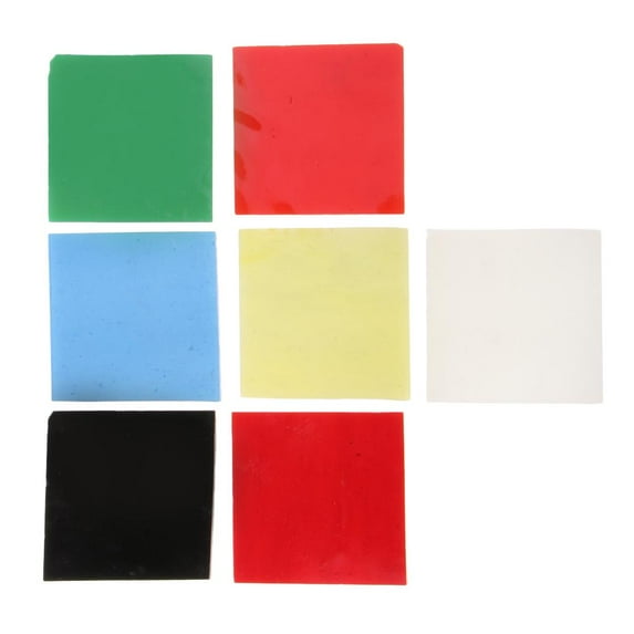 128g Assorted Colors Square Fusible Glass Pieces Glass Bead for DIY Jewelry Making Tool