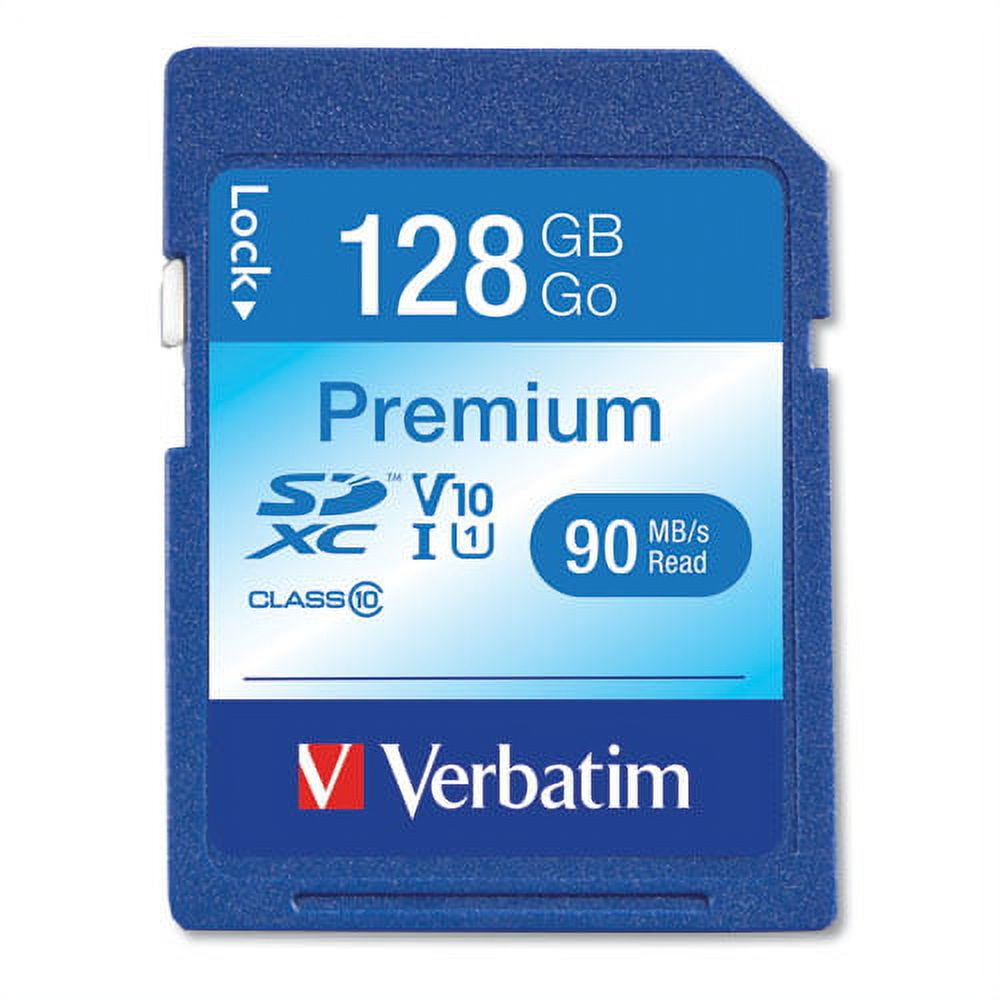 128GB Premium SDXC Memory Card, UHS-I V10 U1 Class 10, Up to 90MB/s Read Speed 128GB Premium SDXC Memory Card, UHS-I V10 U1 Class 10, Up to 90MB/s Read Speed