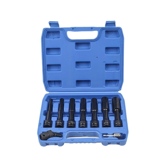 128mm Length Bolt Nut Driver Bit 1/2inch Drive Hexagonal Shank Wrench Socket Screw Driver Set for Power Tool