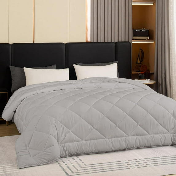 128x120 Oversized King Comforter All Season Extra Large King Size Microfiber Comforter Quilted Down Alternative Duvet Insert with 8 Corner Tabs