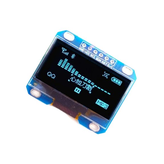 128x64 LED Display Module 1.3inch LED Display Module White Blue LCD LED Screen Communication Board for Electronic