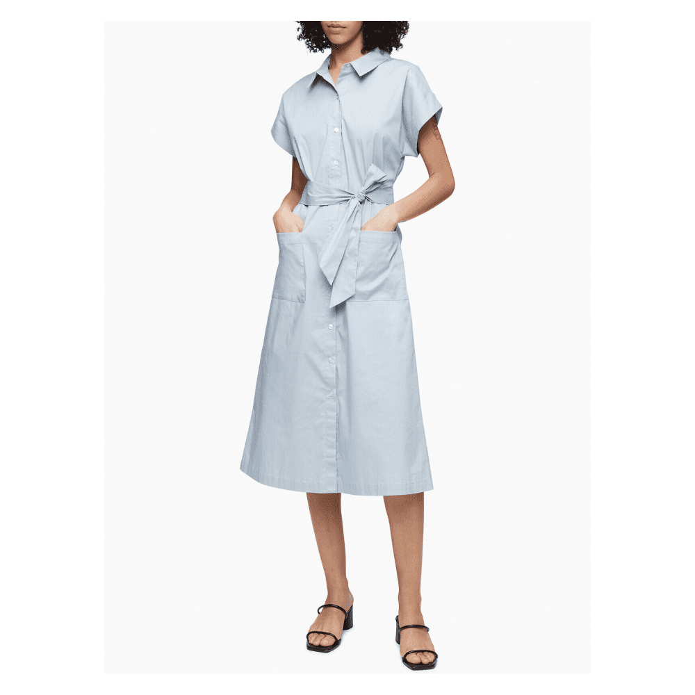 $129.50 Calvin Klein Women's Flared Midi Shirt Dress, Dove Blue, Sm - Walmart Business Supplies $129.50 Calvin Klein Women's Flared Midi Shirt Dress, Dove Blue, Sm - Walmart Business Supplies