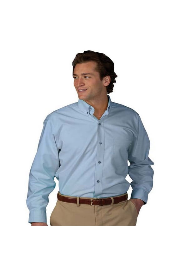 1295 Men's Long Sleeve Button Dow Soft Touch Poplin Shirt