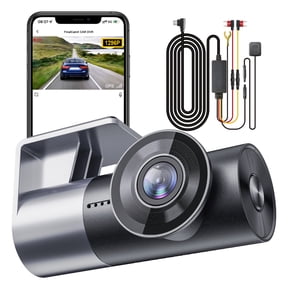 1296P Dash Cam with GPS, 170 Ultra Wide Angle, Starlight Night Vision & 24H Parking Monitor WiFi Car DVR with HDR, Loop Recording for Uber, Taxi, Long-Distance Drive