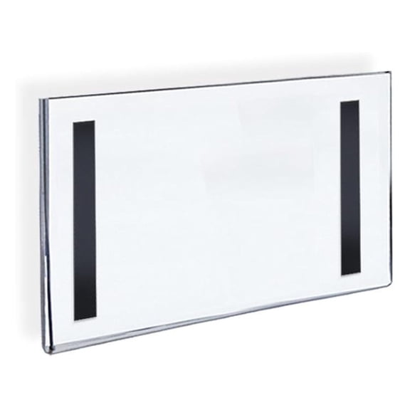 129922 11"" W x 8.5"" H Horizontal U-Frame with Magnetic Strips -10-Pack, Clear