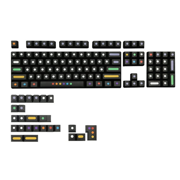 129Keys/set Cherry Profile Dots Keycap PBT 5 Sides Dye Sublimation for Key Cap for Mechanical Keyboard for Key MX 61