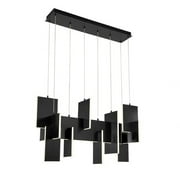 129W 1 Led Chandelier In Modern And Contemporary Style-23 Inches Tall And 14 Inches Wide-Black Finish Eurofase Lighting 38044-021