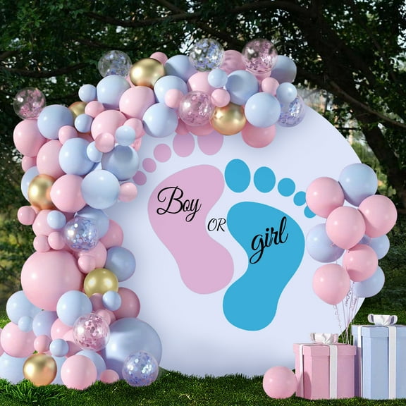Latex Balloon Arch Set Blue and Pink Party Decoration 129 Pieces