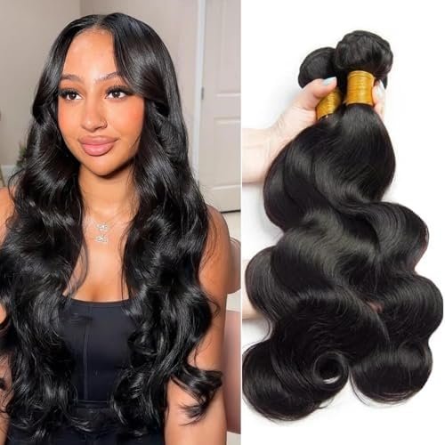 12A Human Hair 16 16 16 Inch Wave Unprocessed Hair Extensions Quick Weave Human Hair Black Color