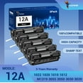 thumbnail image 1 of 12A Q2612A Black Ink Compatible for HP Q2612A 12A Toner Cartridge LaserJet 1010 1012 1015 1018 1020 1022 3015 3020 3030 3050 3050Z 3052 3055 Printer | (Q2612D) High Yield, 1 of 7