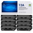 thumbnail image 1 of 12A Toner Cartridge Black 12A Q2612A Laserjet 1020 1022 1012 1010 1015 1018 1022n 1022NW 3015 3030 3020 3050 3052 3055 M1005 M1319 M1319F Printer（8-Pack，Black）, 1 of 6