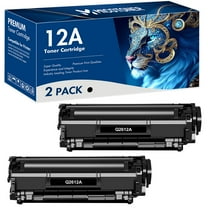 12A Toner Cartridges Compatible for HP 12A Q2612A 1020 LaserJet 1012 1018 1020 1022 1010 1015 3015 3020 3030 3050 3050Z 3052 3055 M1005 M1319 MFP Printer Ink, 2 Pack Q2612D