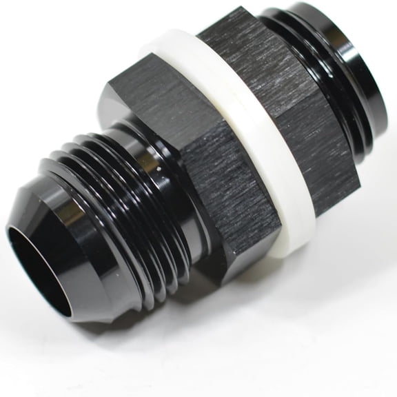12AN Male Bulkhead Fuel Cell Fitting Adapter,Aluminum Fuel Line Hose Adapter for Fuel Systems