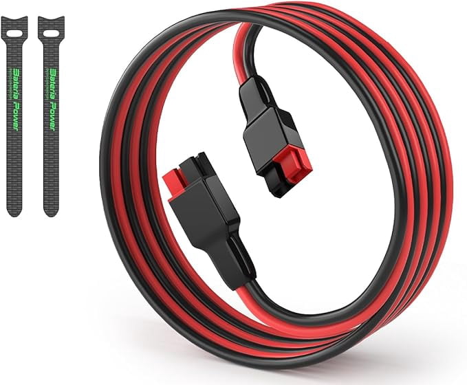 12AWG 5FT Anderson Extension Cable, Solar Extension Cable for Anderson Connectors PP15/45 for Portable Power Station Solar Generator Solar Panels