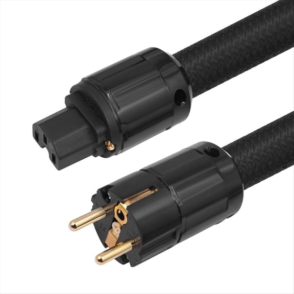 12AWG HiFi Power Cable, HiFi Power Cable EU Power Cable, 250V/15A for Speakers, Subwoofer, Turntable, Amplifier 200cm