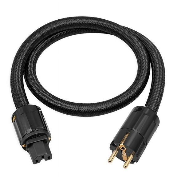 12AWG HiFi Power Cable, HiFi Power Cable EU Power Cable, 250V/15A for Speakers, Subwoofer, Turntable, Amplifier 300cm