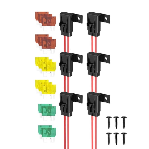 12AWG Inline Fuse Holder with 20 30 40Amp Inline Fuse Holder