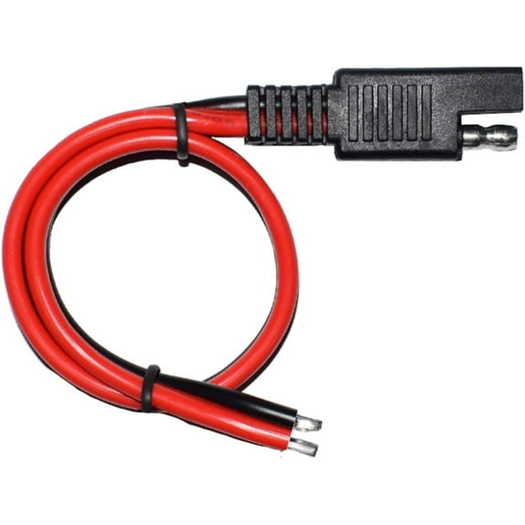 12AWG SAE Connector Extension Cable Solar Panel Plug 1FT 2Pin