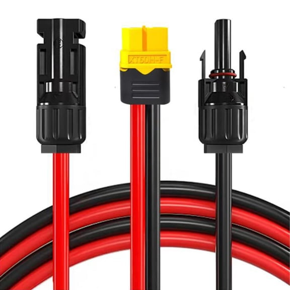 12AWG Solar Connectors to Charging Extension Cable for Car and Generator Use
