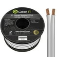 thumbnail image 1 of GEARit Pro Series 12 Gauge Speaker Wire Cable, Great Use for Home Theater and Car Speakers, White, 100 ft, 1 of 8