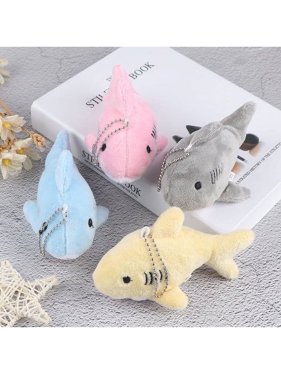 12CM key chain gift shark plush stuffed toy doll mini pendant plush toys
