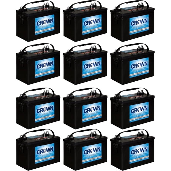 12CRV100 12V AGM Sealed Deep Cycle Battery  Group 27  98Ah @ 20Hr  Maintenance Free  Marine, RV, Solar & Backup Power  12 Pack