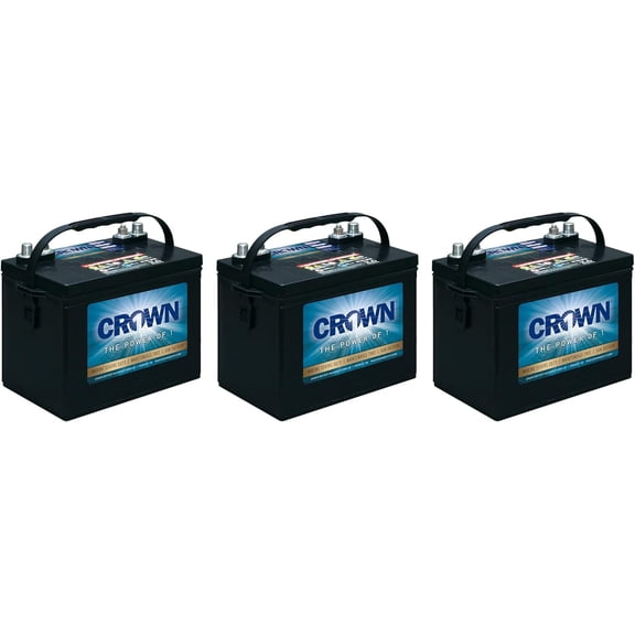 12CRV80  12V AGM Sealed Deep Cycle Battery  Group 24  80Ah @ 20Hr  Maintenance Free  Marine, RV & Backup Power (Pack of 3)