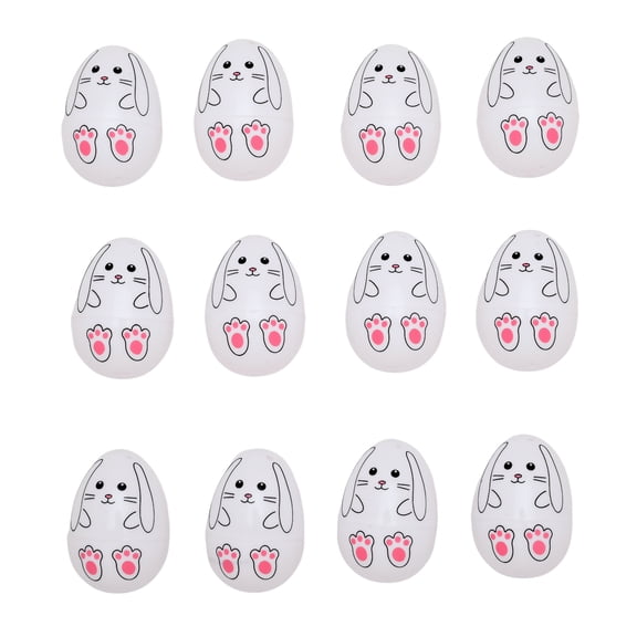 White Bunny Eggs, 2", 12 Count, Easter by Way To Celebrate