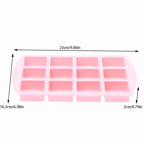 12Cavity Square Silicone Molds For DIY Brownie Bites Fudges Cakes Candy Jelly Bakeware For Kids Baking Decorating Mold